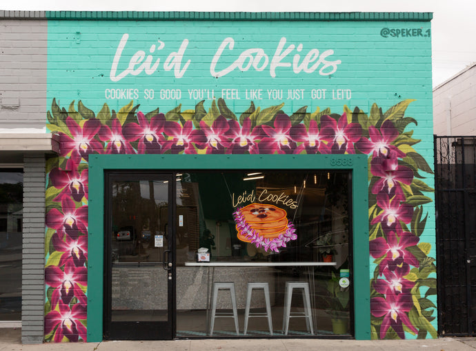 Lei'd Cookies, pick up or delivery. Click link below.